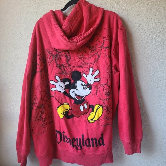 Disney Parks Full Zip Red Jacket Mickey Mouse Women's Size XXXL - Picture 2 of 9